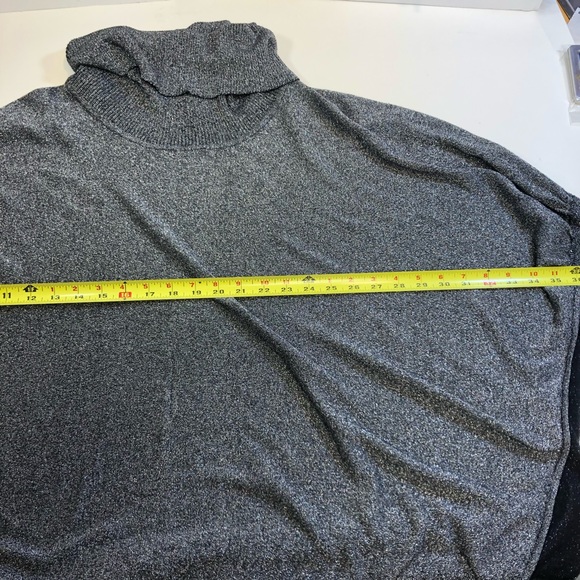 Alfani women lurex oversized knit cowl neck batt sleeves blouse, sz small - Picture 8 of 13